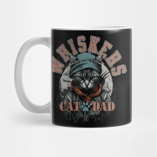 Grunge Cat Dad Mug